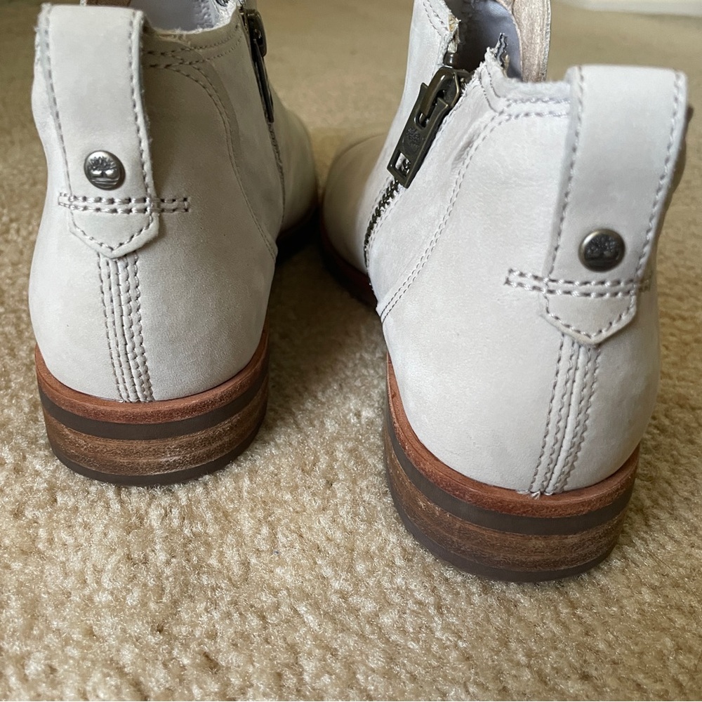 TIMBERLAND Somers Falls Shortie Ankle Boot Sz 7.5 Pure Cashmere Nubuck Suede - Picture 6 of 10